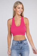 Load image into Gallery viewer, Ribbed Cropped Racerback Tank Top