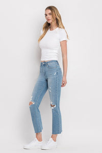 Flying Monkey Cropped Straight Jeans
