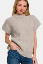 Load image into Gallery viewer, Zenana Short Sleeve Mock Neck Sweater