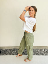 Load image into Gallery viewer, Cargo Pants | Olive | LARGE LEFT