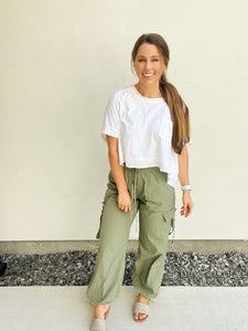 Cargo Pants | Olive | LARGE LEFT