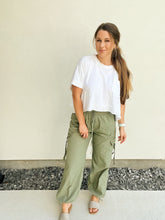 Load image into Gallery viewer, Cargo Pants | Olive | LARGE LEFT