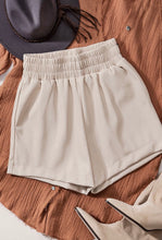 Load image into Gallery viewer, Pleather Shorts | Beige